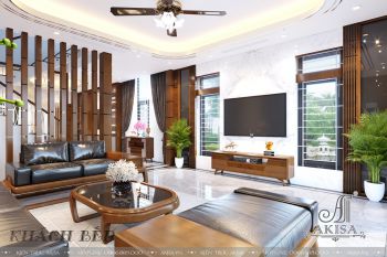 Thiết kế nội thất nhà phố 80m2 hiện đại đẹp (CĐT: ông Tín - Ninh Thuận) NT31537
