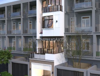 Thiết kế nhà phố hiện đại 5 tầng mặt tiền 5m (CĐT: ông Phú - Hải Phòng) KT5115-1