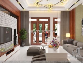 Mẫu nội thất nhà phố hiện đại đẹp tinh tế ấn tượng (CĐT: ông Hoàn - Vĩnh Phúc) NT11026