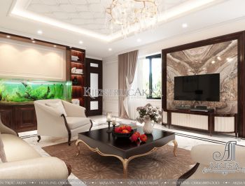 Mẫu nội thất nhà phố tân cổ điển Luxury đẹp đẳng cấp (CĐT: ông Tùng - Hà Nội) NT12055