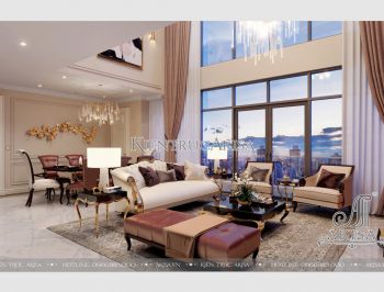 Thiết kế nội thất chung cư hiện đại Duplex Mandarin (CĐT: ông Quang - Hà Nội) NT21014