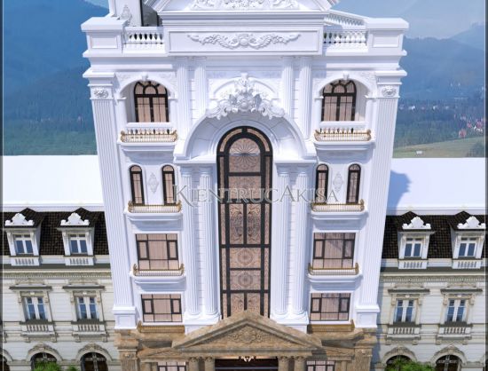 Ấn tượng với thiết kế khách sạn tân cổ điển 5 tầng (CĐT: ông Tuấn - Quảng Ninh) KT52106