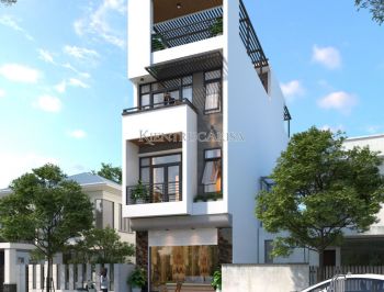Thiết kế nhà ở 4 tầng hiện đại tại Đà Nẵng (CĐT: ông Bốn) KT41269