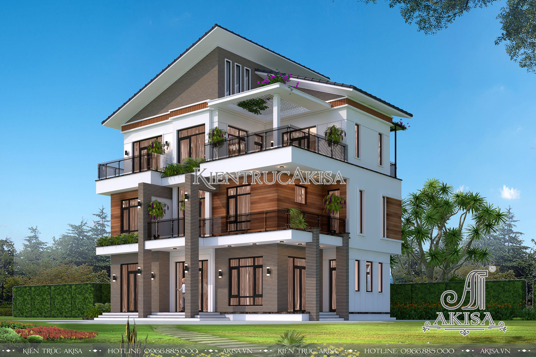 TOP 5 mẫu biệt thự hiện đại 400m2 đẹp nhất 2023