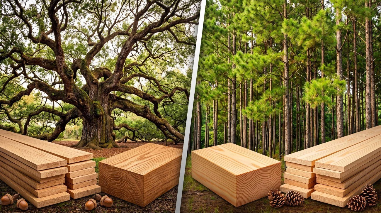Gỗ sồi và gỗ thông loại nào tốt hơn? Tư vấn từ chuyên gia AKISA