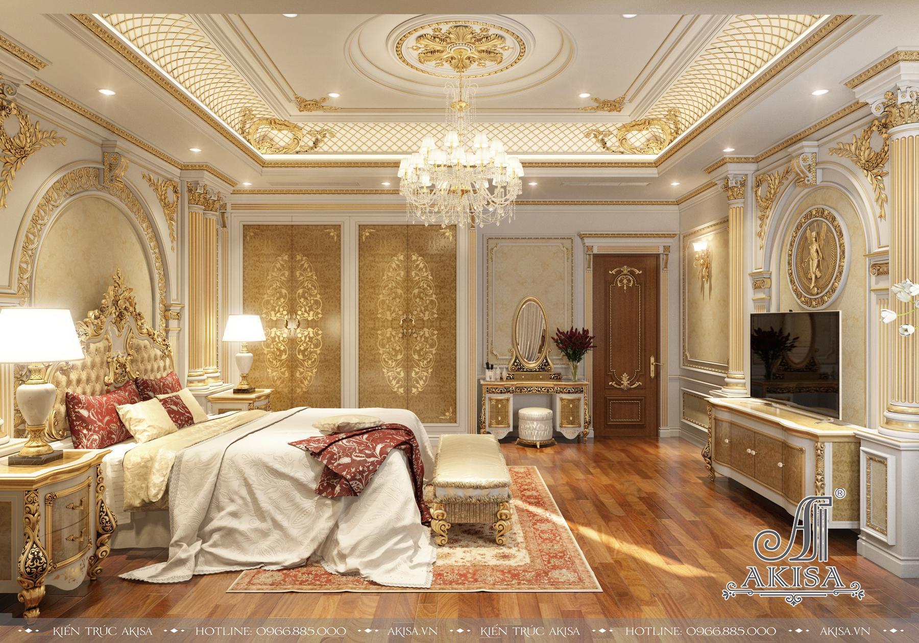 Thiết kế nội thất tân cổ điển phong cách châu Âu (CĐT: ông Long - Lào Cai) NT12057