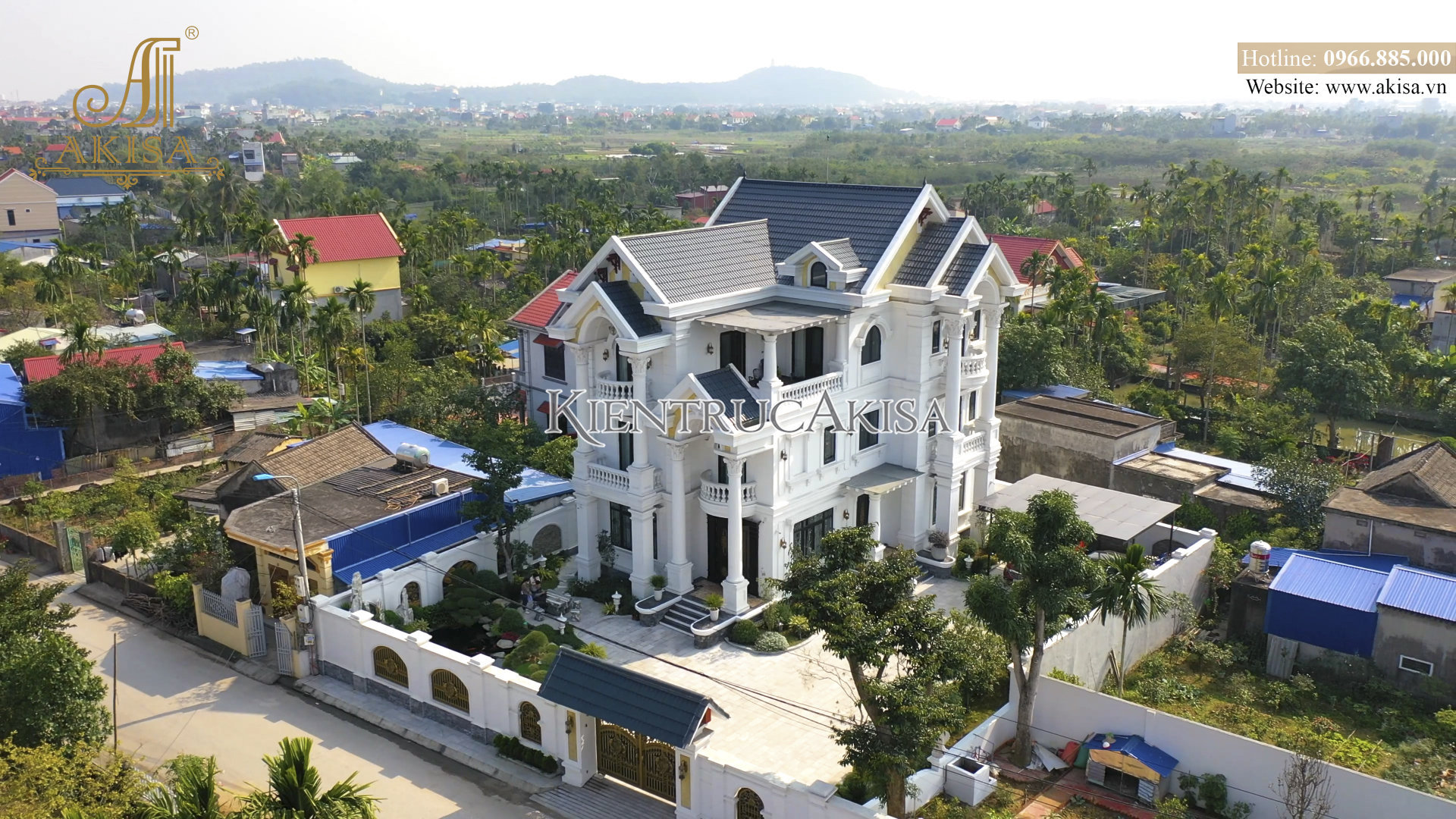 Vẻ đẹp của công trình biệt thự mái Thái tại Hải Phòng sau khi hoàn thiện