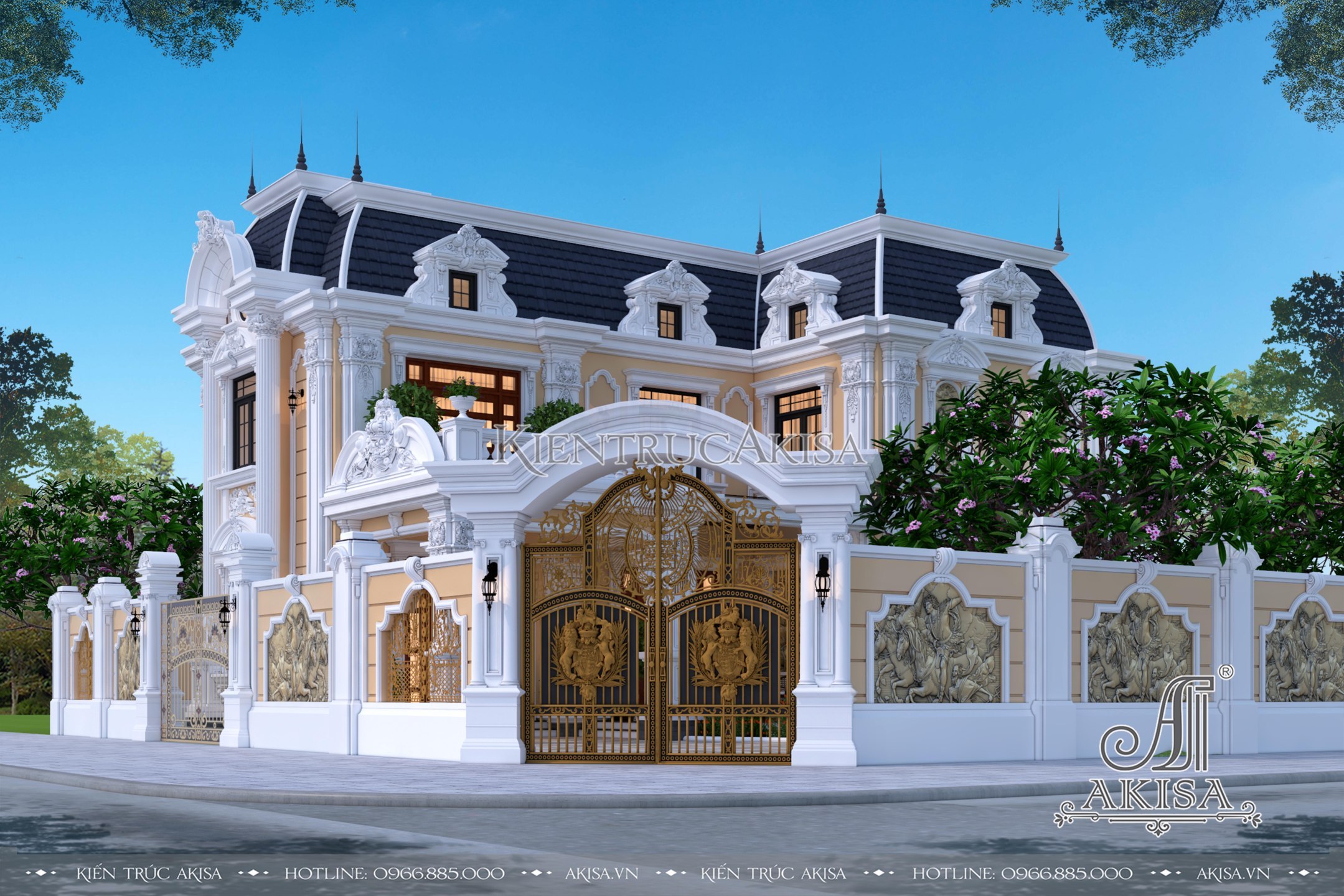 Nhà biệt thự kiểu Pháp mái mansard là điểm nhấn khác biệt cho ngôi nhà của bạn, mang lại cảm giác sang trọng và độc đáo. Kiểu mái này tạo nên một không gian thoáng đãng, ẩn chứa sự lãng mạn của kiến trúc Pháp. Tham khảo hình ảnh để thấy sự tinh tế trong những thiết kế này.