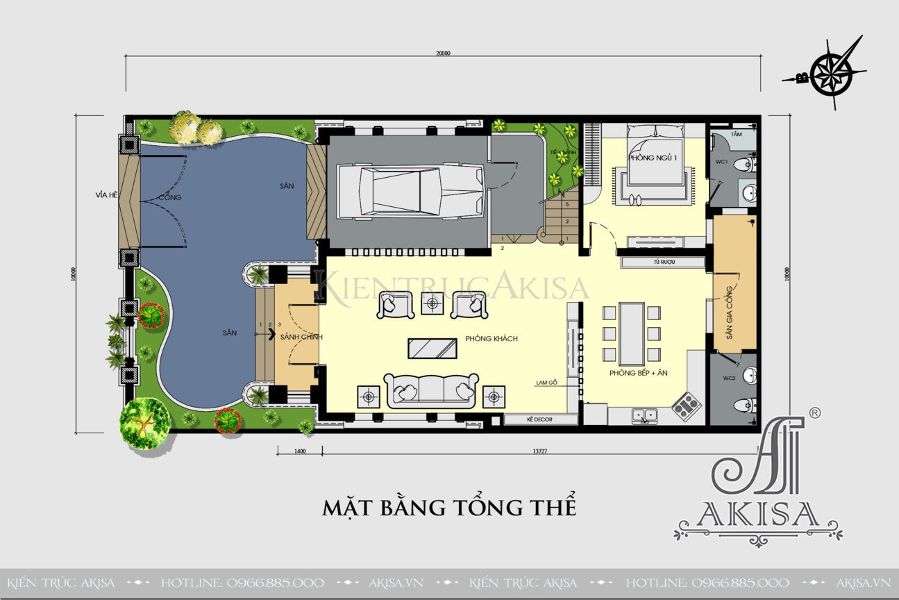 Mẫu nhà 2 tầng mái Thái 4 phòng ngủ phong cách tân cổ điển (CĐT: ông Thọ - Thanh Hóa) BT22382