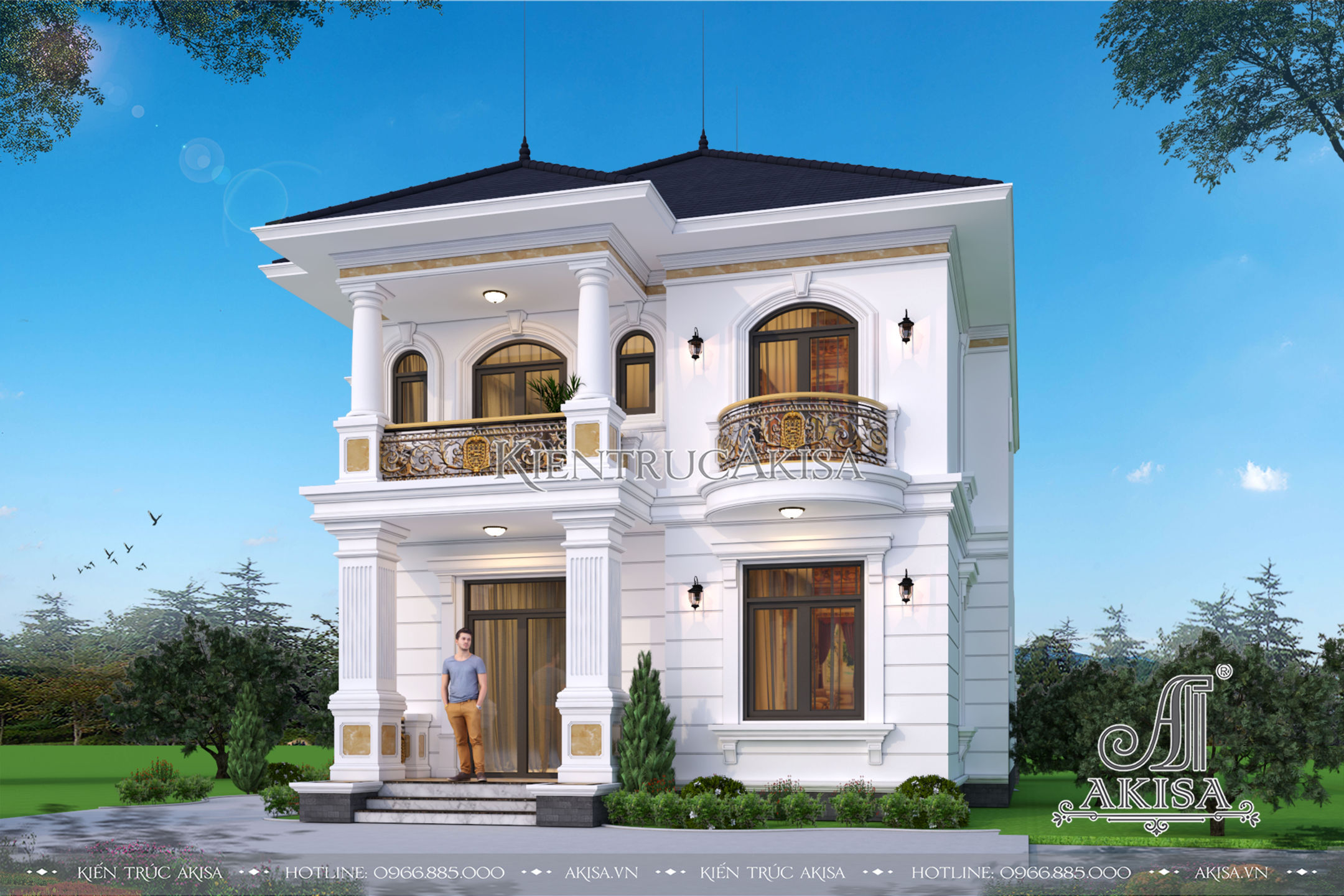 Mẫu nhà biệt thự 2 tầng đẹp tại Thanh Oai (CĐT: ông Mỹ - Hà Nội ...