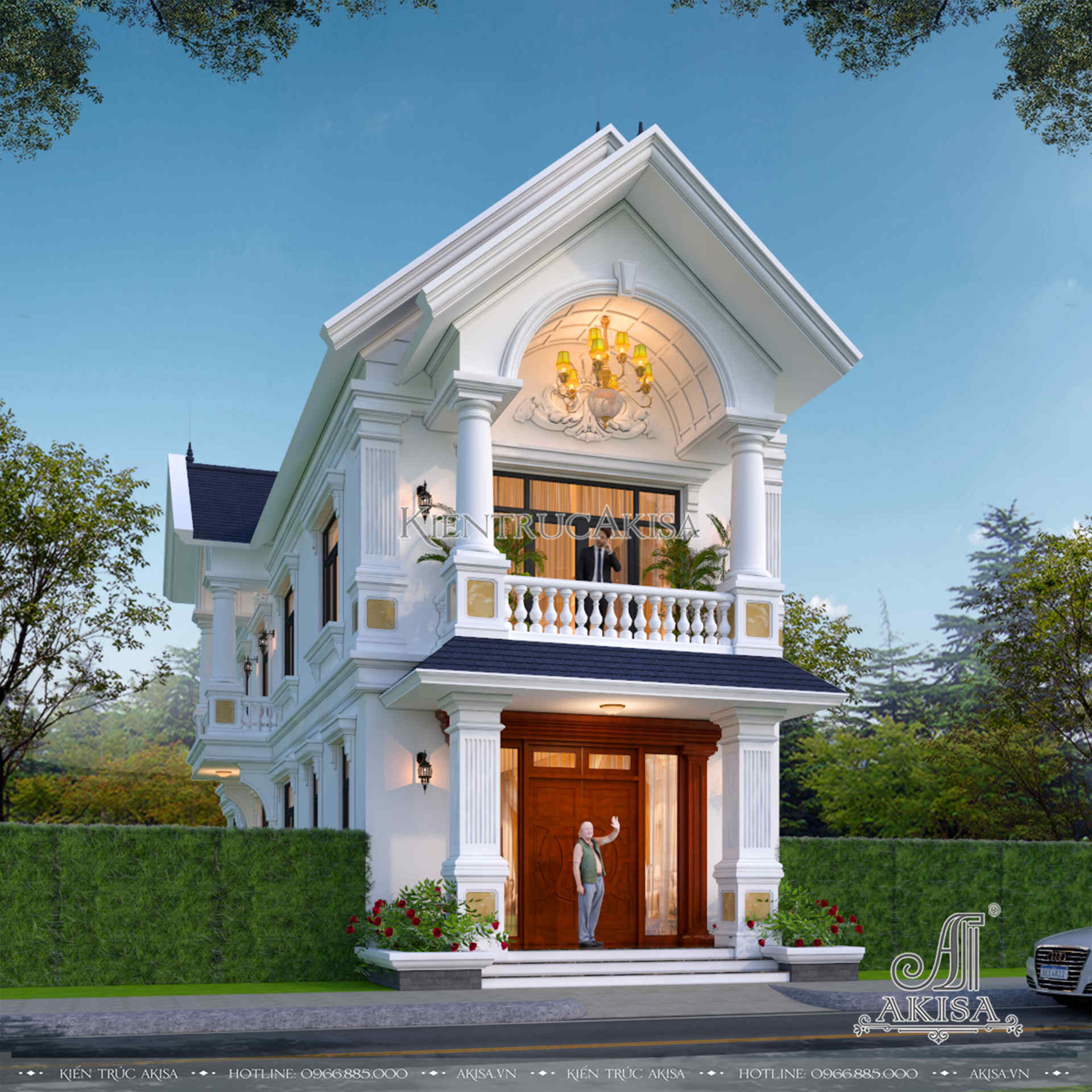 Mẫu nhà mái thái 2 tầng 5 phòng ngủ cho gia đình 3 thế hệ  WEDO  Công ty  Thiết kế Thi công xây dựng chuyên nghiệp hàng đầu Việt Nam