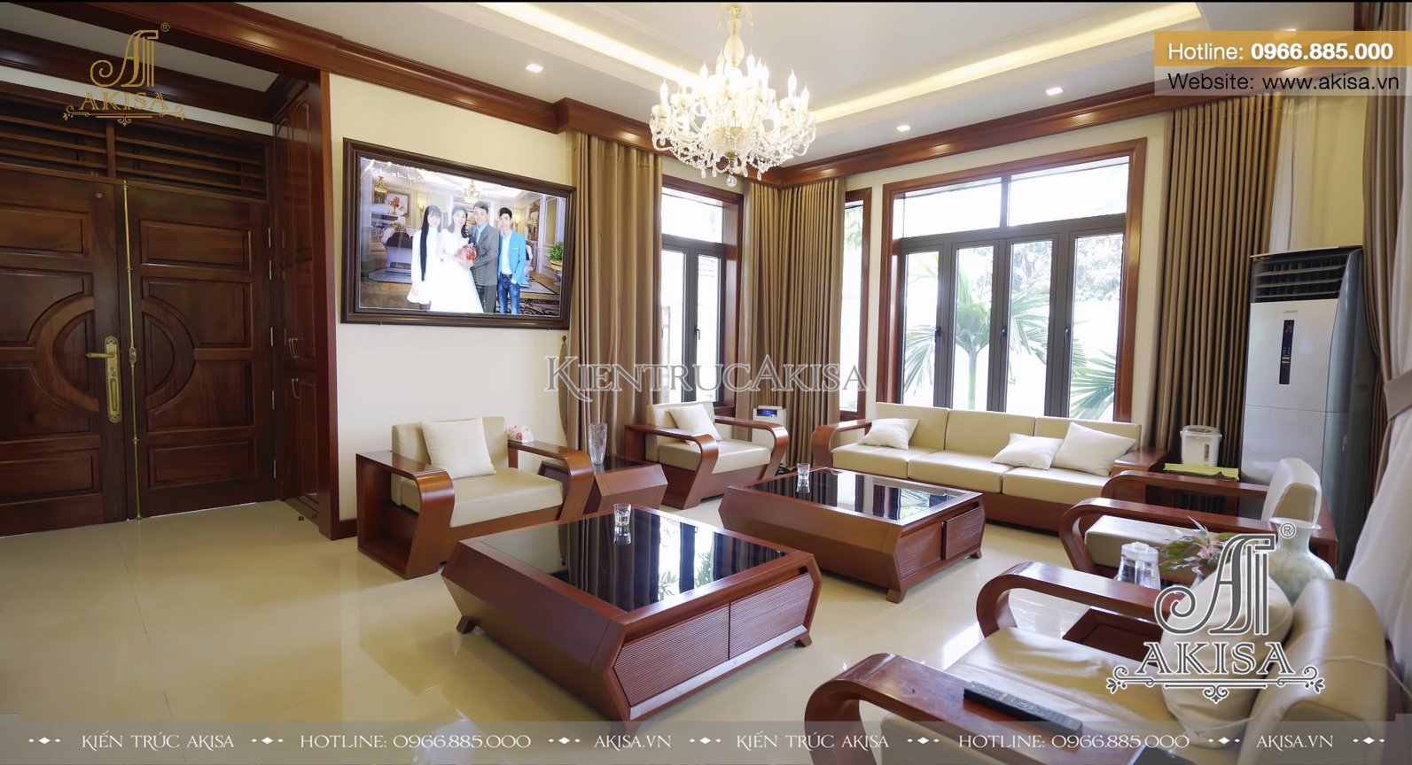 Hoàn thiện nội thất biệt thự hiện đại 2 tầng tại Hưng Yên TC21048-NT