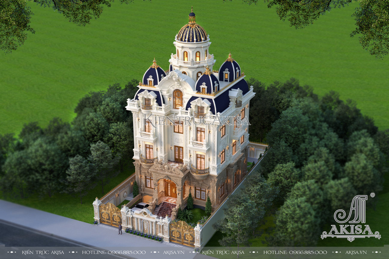 Tuyệt tác mẫu biệt thự lâu đài cổ điển 5 tầng đẹp đẳng cấp (CĐt: ông Đức - Bình Thuận) LD53561