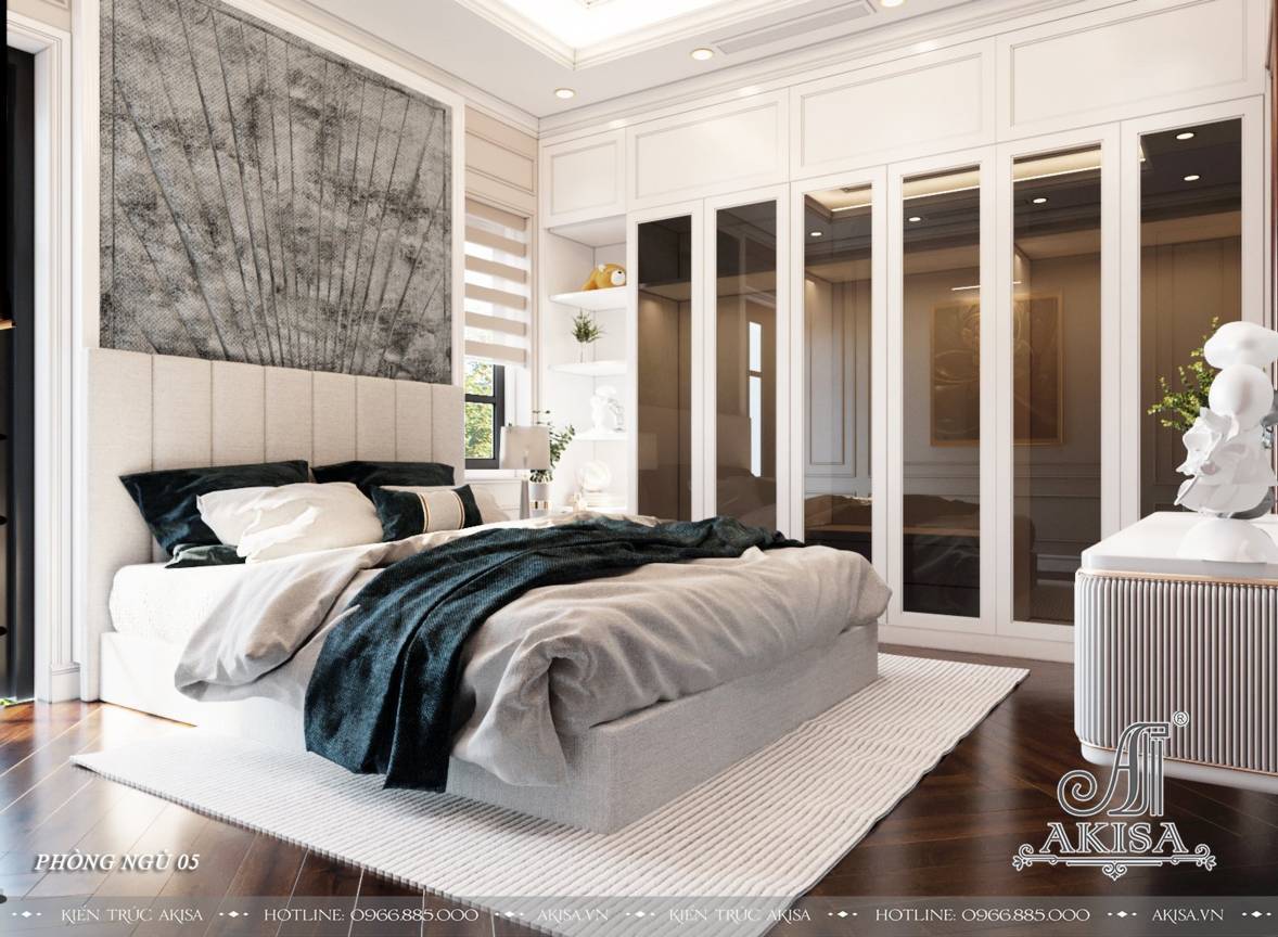 Thiết kế nội thất biệt thự đẹp 3 tầng 5 phòng ngủ (CĐT: ông Ánh - Ninh Bình) NT32521
