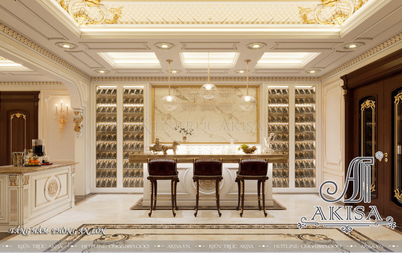 Thiết kế nội thất kiểu Pháp đẹp (CĐT: ông Tuấn - Hà Nội) NT12528