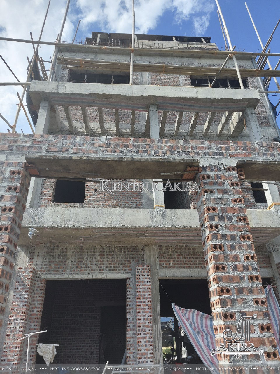 Hình ảnh thi công xây dựng biệt thự 3 tầng  (CĐT: ông Ánh - Ninh Bình) TC32521