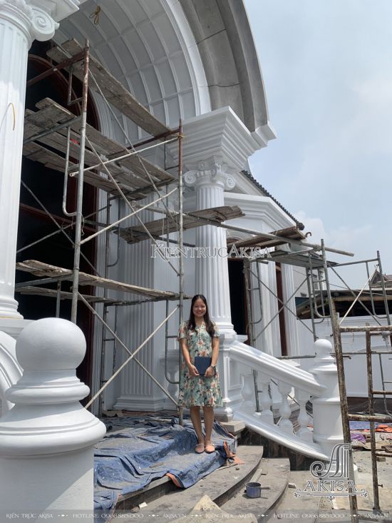 Hình ảnh thi công xây dựng công trình biệt thự 1 tầng (CĐT: ông Trường - Bắc Ninh) TC12529