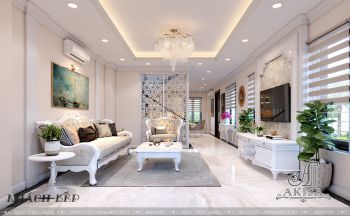 Thiết kế nội thất biệt thự phố đẹp (CĐT: ông Hoàng - Ninh Bình) NT42604