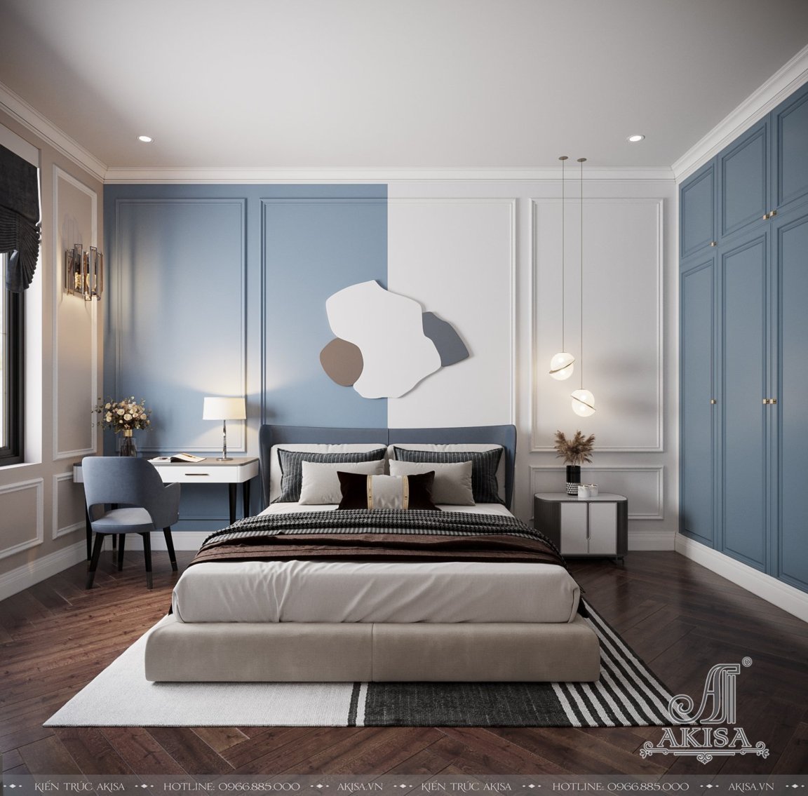 Thiết kế nội thất luxury tân cổ điển (CĐT: ông Long - Phú Thọ) NT12576