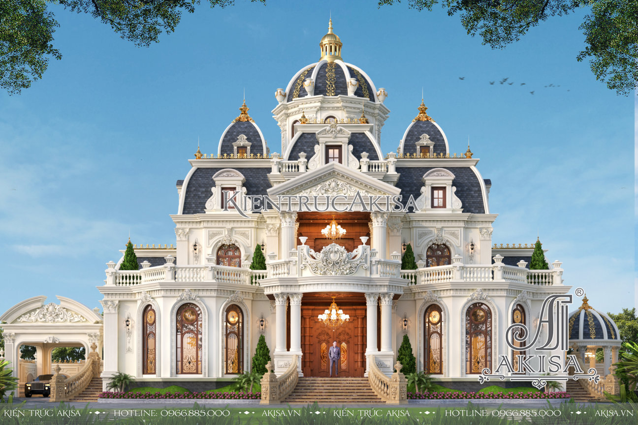Thiết kế biệt thự lâu đài phong cách cổ điển đẹp lộng lẫy, nguy nga tại Bình Định