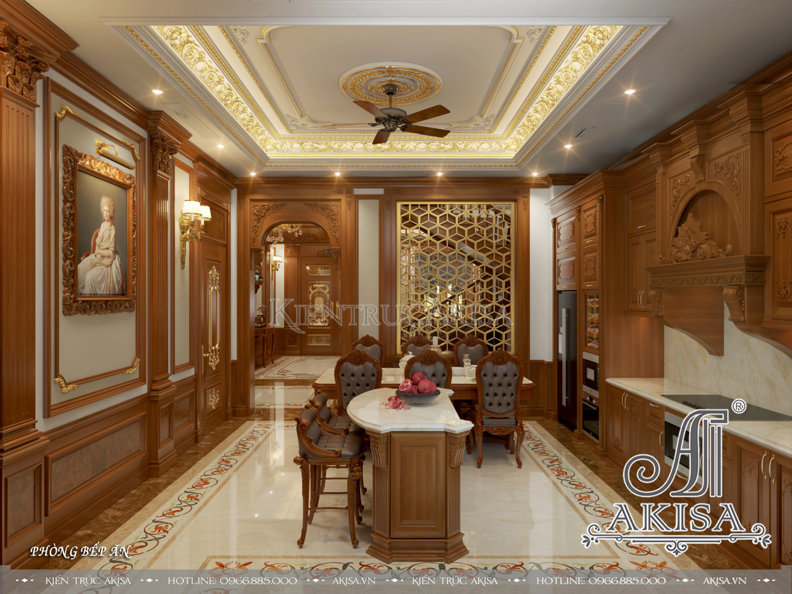Thiết kế nội thất biệt thự sang trọng (CĐT: ông Hải - Nam Định) NT22623