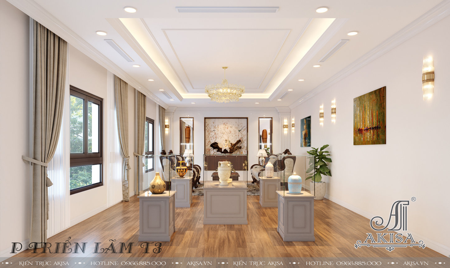Mẫu nội thất tân cổ điển luxury đẹp sang trọng (CĐT: ông Đạt - Nghệ An) NT32149