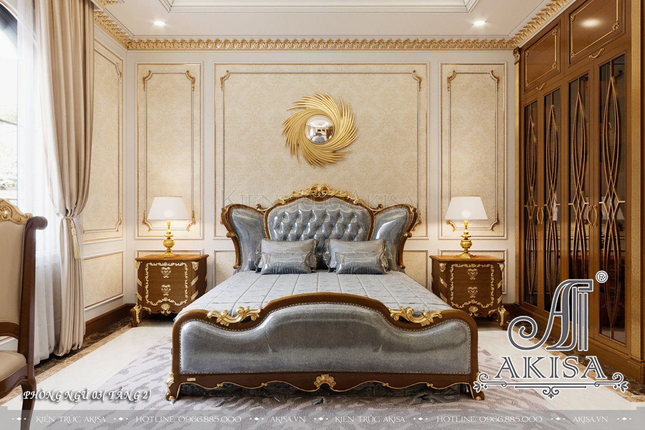 Mẫu thiết kế nội thất cổ điển đẹp đẳng cấp (CĐT: ông Kỳ - Hà Tĩnh) NT23614