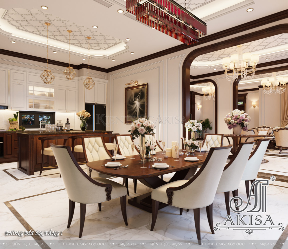 Thiết kế nội thất phong cách tân cổ điển luxury (CĐT: ông Khánh - Hồ Chí Minh) NT32676