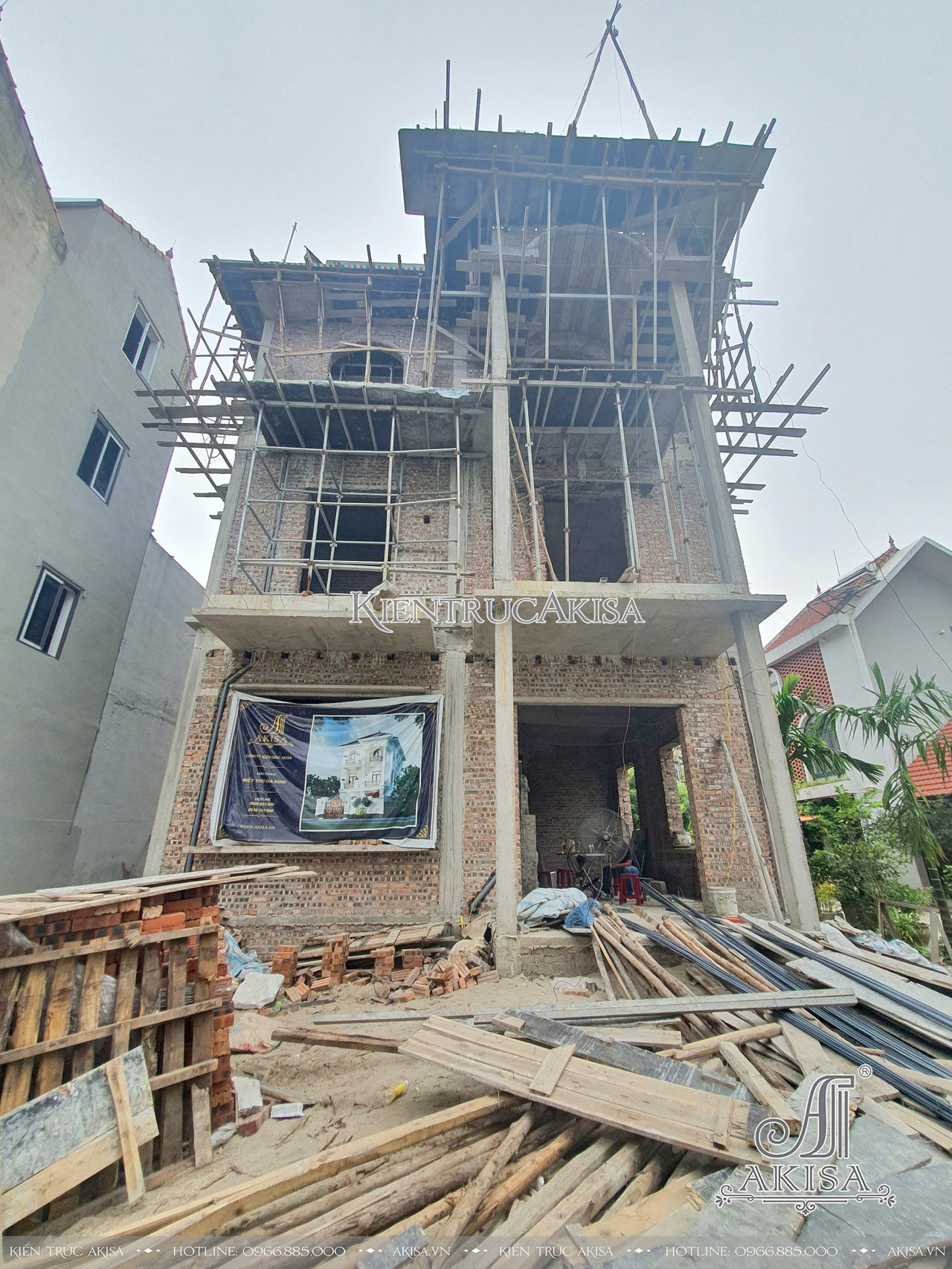 Khởi công xây dựng biệt thự 3 tầng (CĐT: ông Khánh - Hà Nội) TC32707