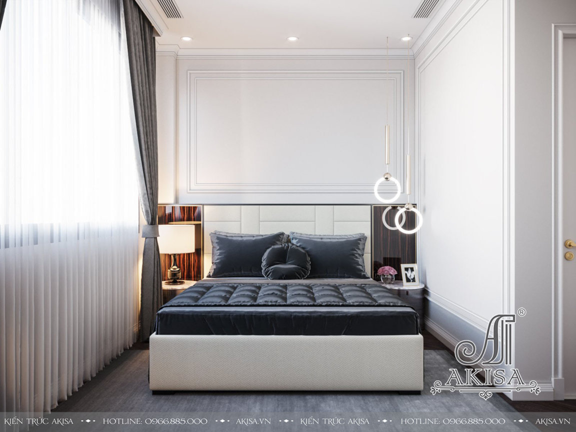 Thiết kế nội thất chung cư phong cách tân cổ điển (CĐT: bà Lan Anh - Trà Vinh) NT22170