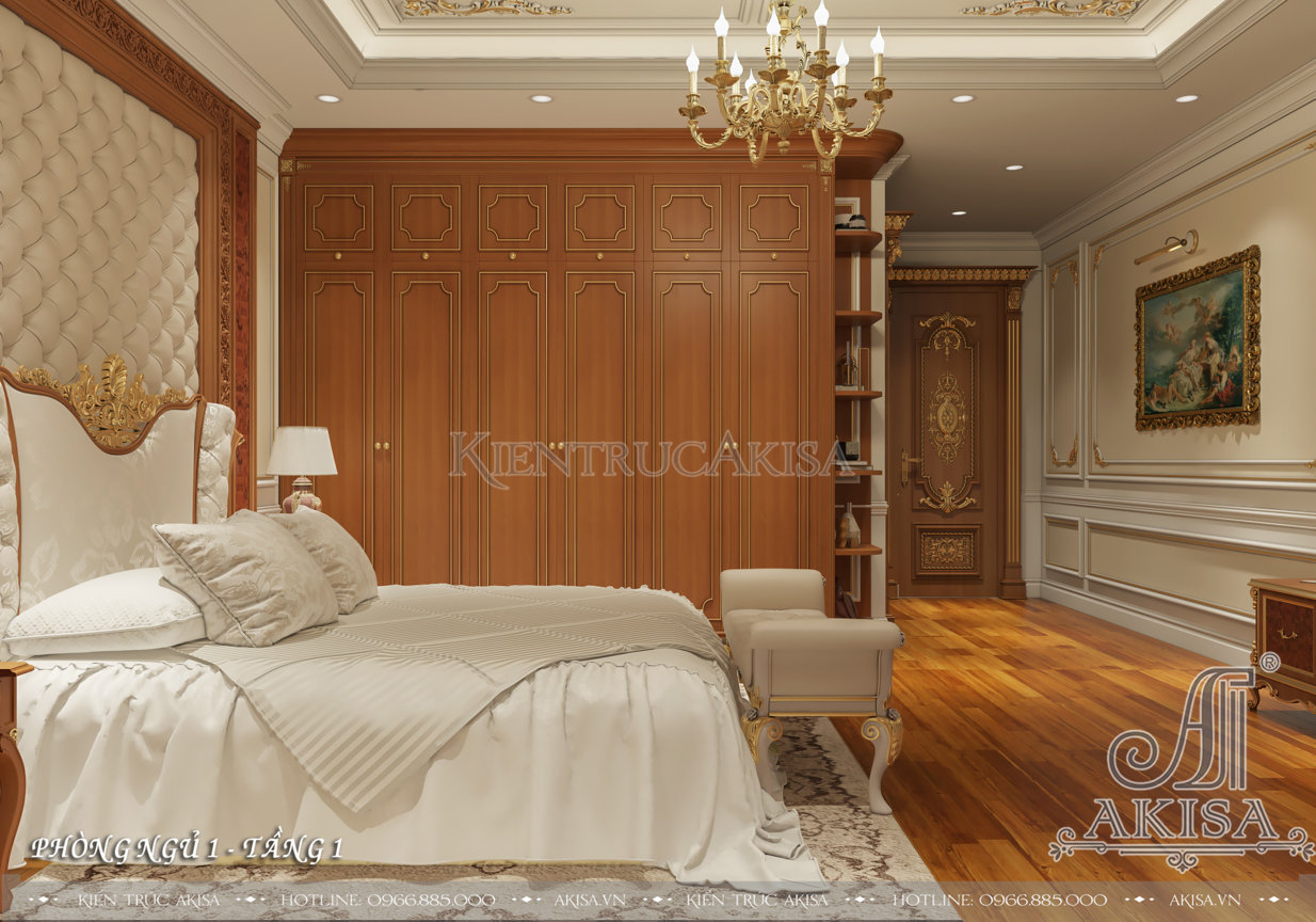 Mẫu nội thất gỗ gõ đỏ phong cách cổ điển (CĐT: ông Tâm - Ninh Bình) NT13173