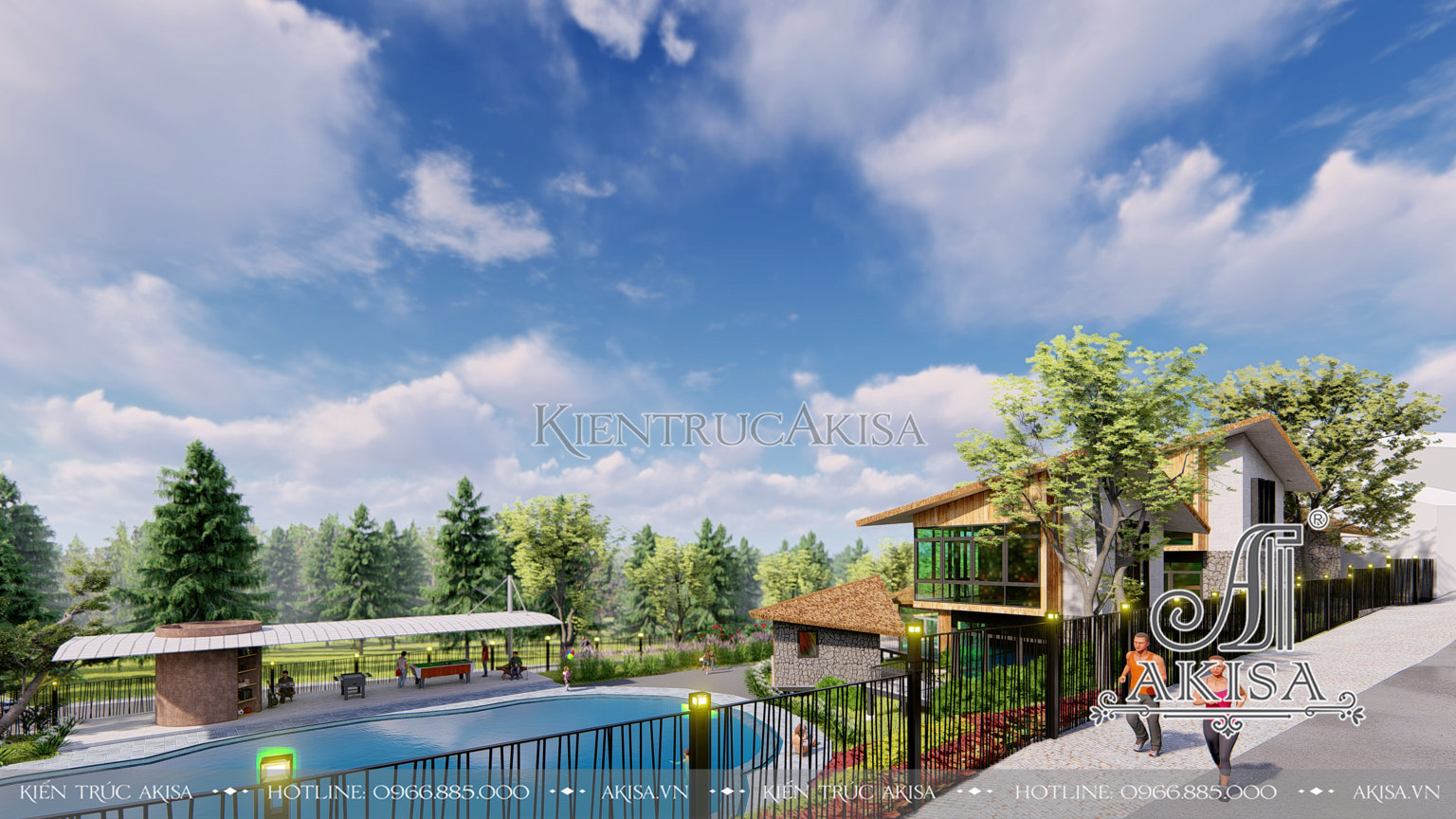 Thiết kế homestay nghỉ dưỡng hiện đại đẹp (CĐT: bà Hạ - Vĩnh Phúc) KT21752