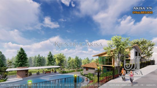 Thiết kế homestay nghỉ dưỡng hiện đại đẹp mê mẩn (CĐT: bà Hạ - Vĩnh Phúc) KT21752