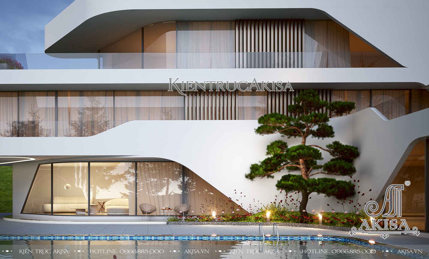 Thiết kế siêu biệt thự nghỉ dưỡng 3 tầng (CĐT: bà Linh - Lào Cai) BT31763