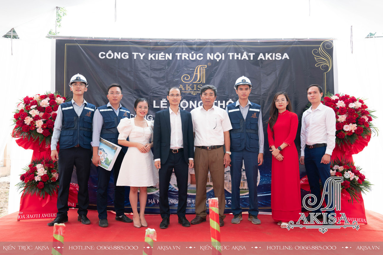 Lễ khởi công xây dựng biệt thự 2 tầng (CĐT: ông Thuận - Hà Nội) TC22728-KC