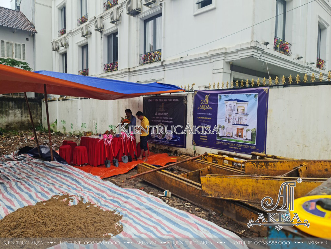 Lễ Động Thổ - Khởi Công xây dựng biệt thự 3 tầng (CĐT: ông Vũ - Đồng Nai) TC32720-KC
