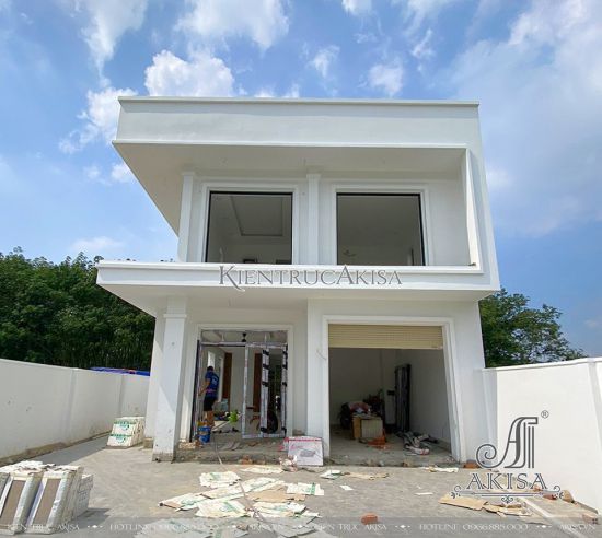 Hình ảnh thi công thực tế biệt thự 2 tầng hiện đại (CĐT: ông Kiệt - Tây Ninh) TC21734-KT