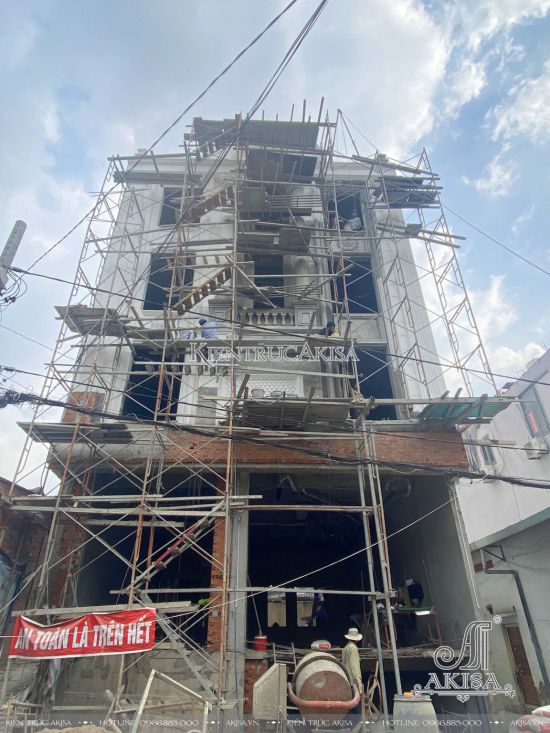 Thiết kế và thi công trọn gói tòa nhà văn phòng 5 tầng (CĐT: ông Tân - Hồ Chí Minh) TC52702