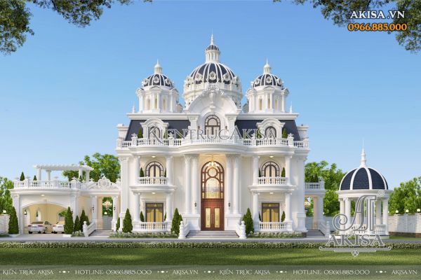 Biệt thự lâu đài tân cổ điển 3 tầng (CĐT: ông Đức Anh - Phú Thọ) LD32800