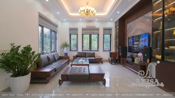 Hoàn thiện nội thất Biệt thự 2 tầng tân cổ điển tại Phú Thọ (CĐT: Ông Việt) HT22548-NT