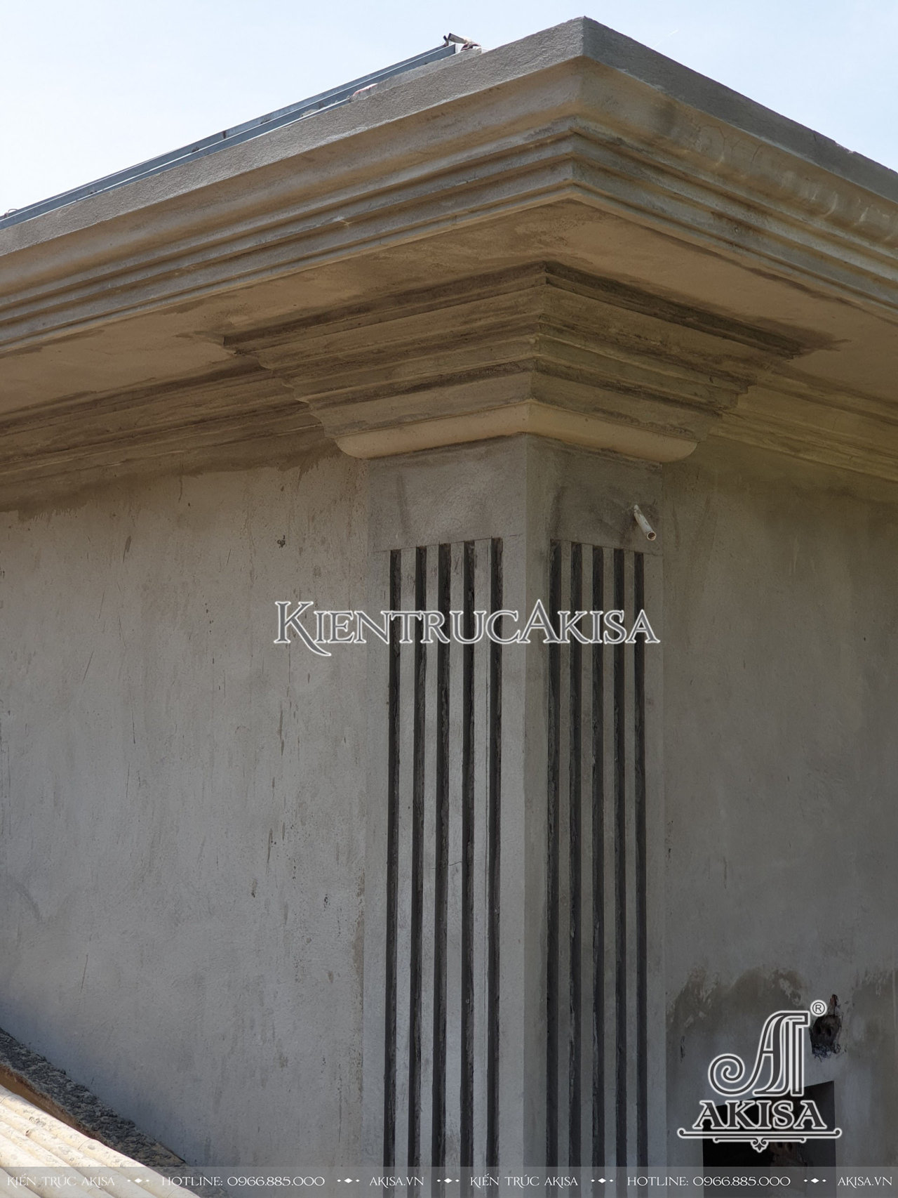 Hình ảnh thi công biệt thự 1 tầng tại Vĩnh Phúc (CĐT: ông Khanh - Vĩnh Phúc) TC12657