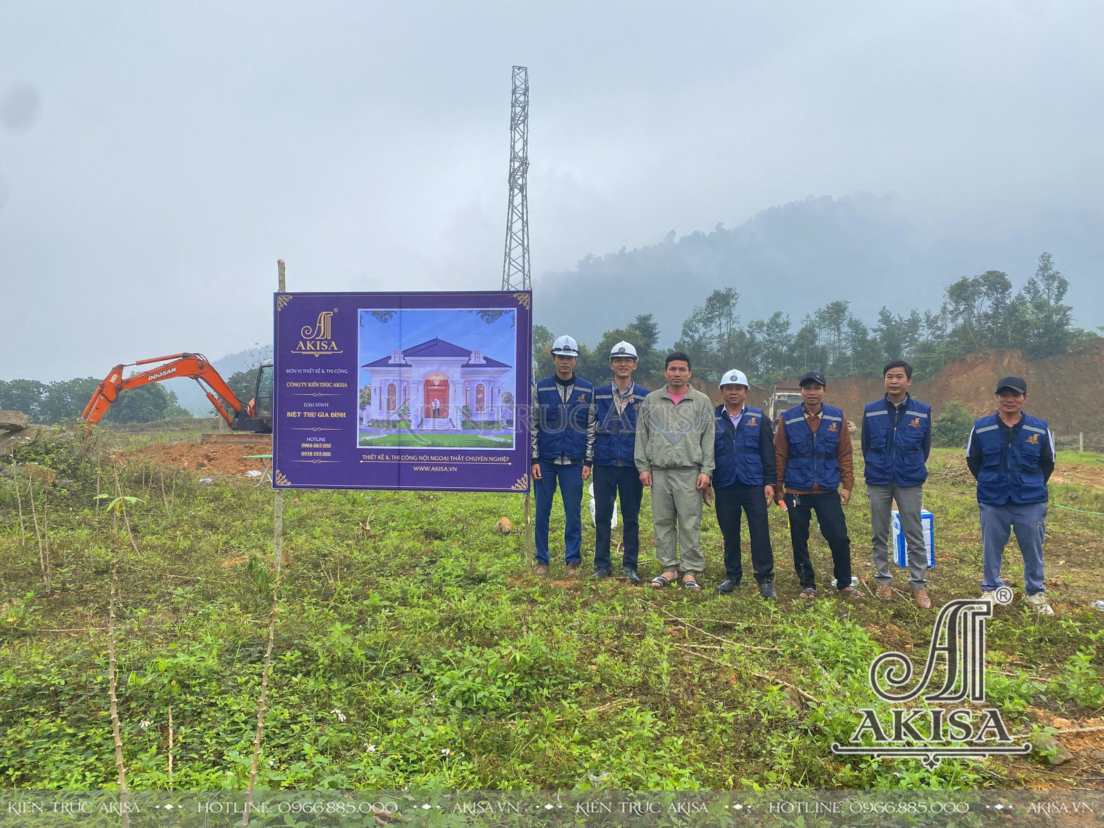 Khởi công xây dựng biệt thự 1 tầng tại Quảng Bình (CĐT: ông Thái) TC12767-KC