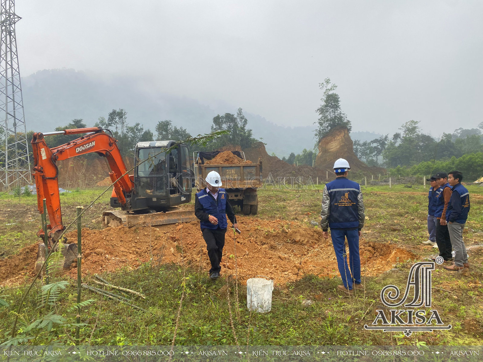 Khởi công xây dựng biệt thự 1 tầng tại Quảng Bình (CĐT: ông Thái) TC12767-KC