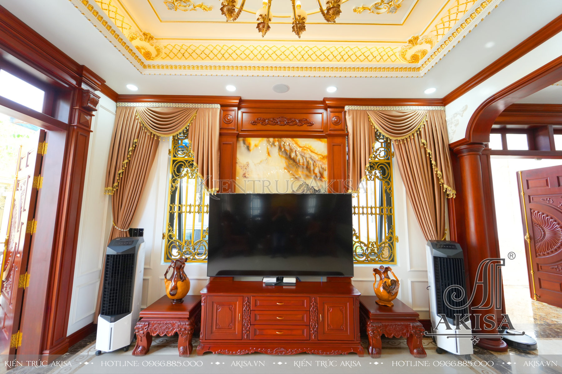 Hoàn thiện nội thất Biệt thự 2 tầng tân cổ điển tại Đồng Nai ( CĐT: Ông Vững ) HT22434-NT