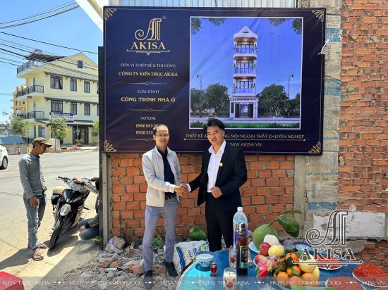 Khởi công xây dựng nhà phố 5 tầng kết hợp văn phòng tại Đà Lạt (CĐT: bà Thanh) TC51813-KC