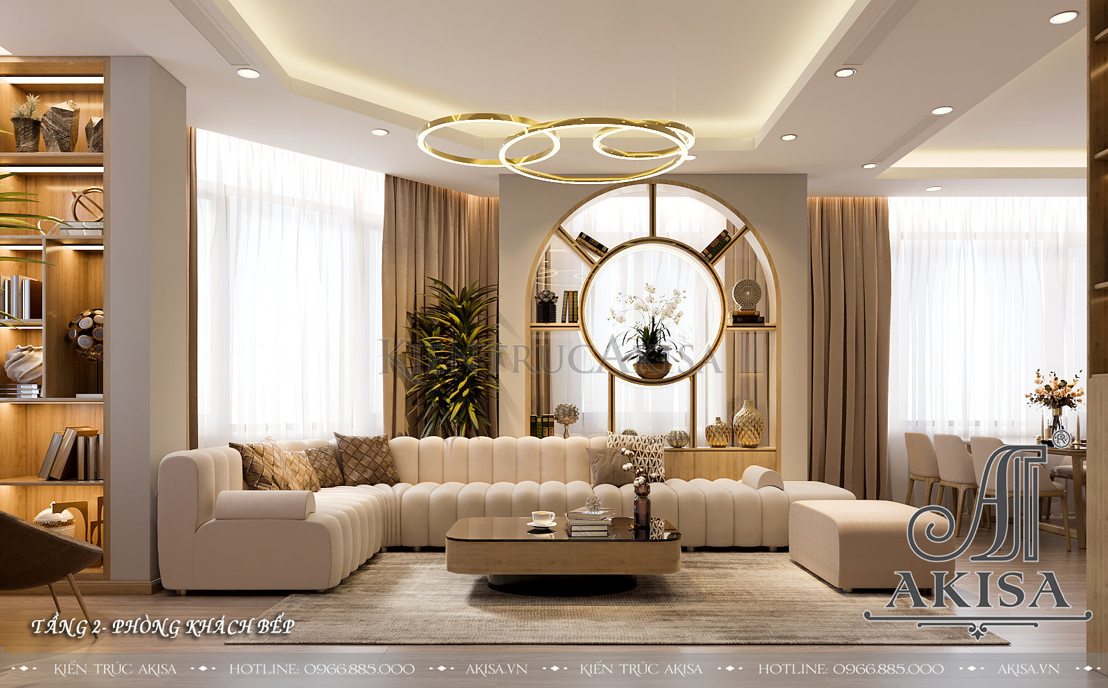 Thiết kế phòng khách chung cư - 10 mẫu thiết kế ấn tượng, đẹp mắt