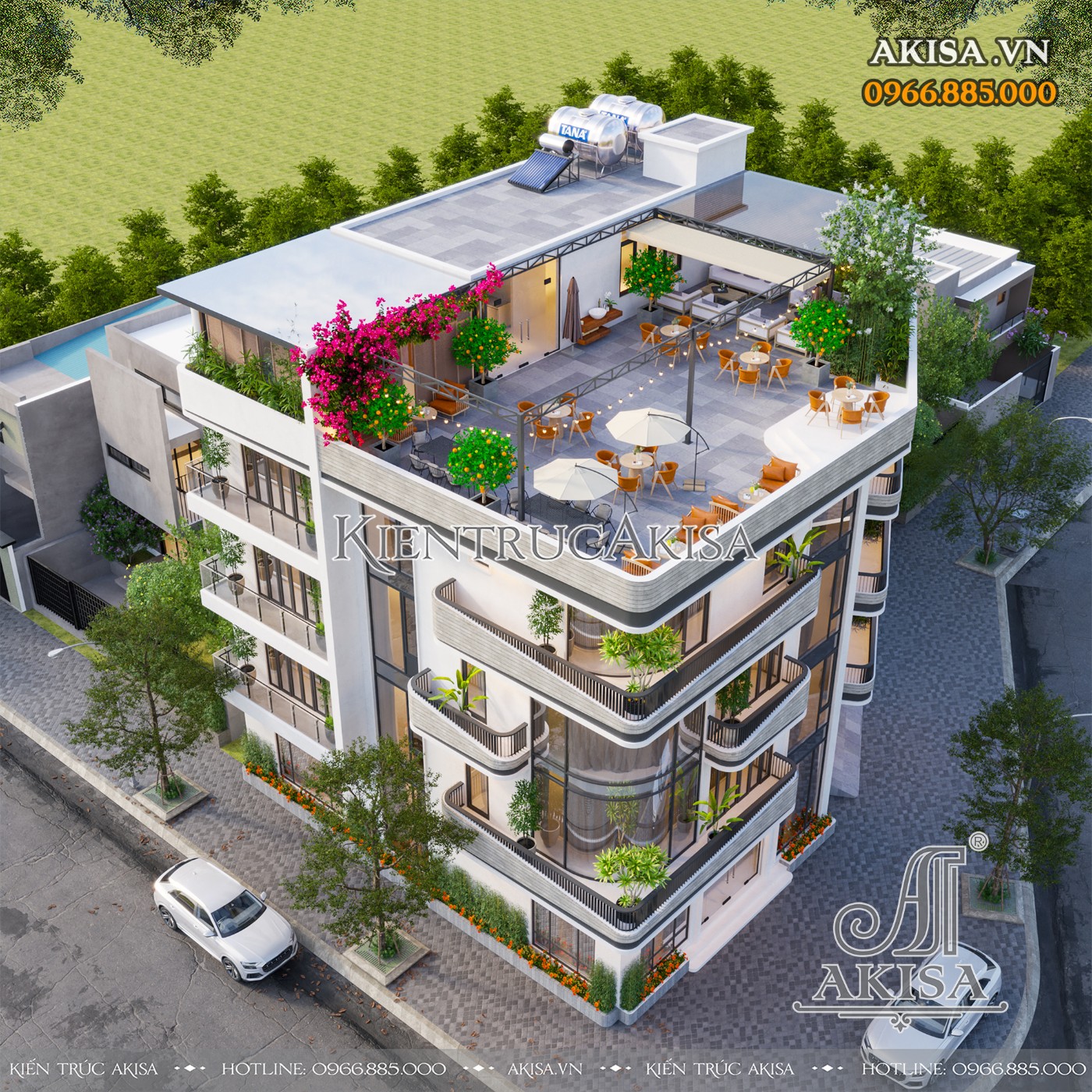 Thiết kế nhà ở kết hợp kinh doanh hiện đại 4 tầng (CĐT: ông Thọ - Thanh Hóa) NVP41889
