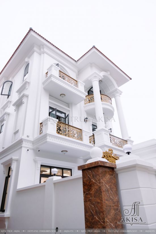 Hoàn thiện kiến trúc - nội thất biệt thự 3 tầng tại Hà Nội (CĐT: ông Khánh) HT32707