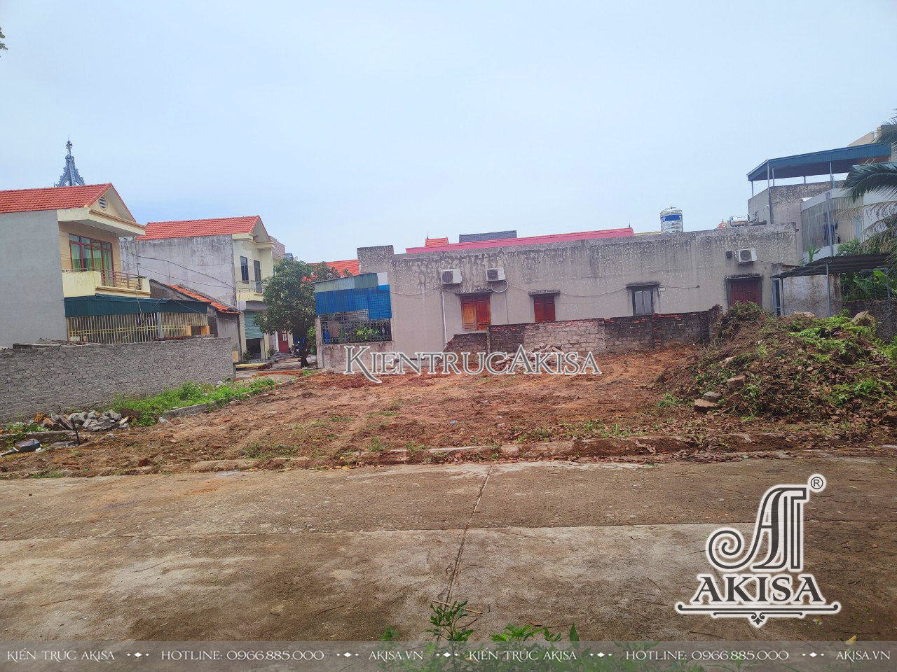 Lễ động thổ xây dựng nhà phố 4 tầng tại Quảng Yên (CĐT: ông Quân) TC41875-KC
