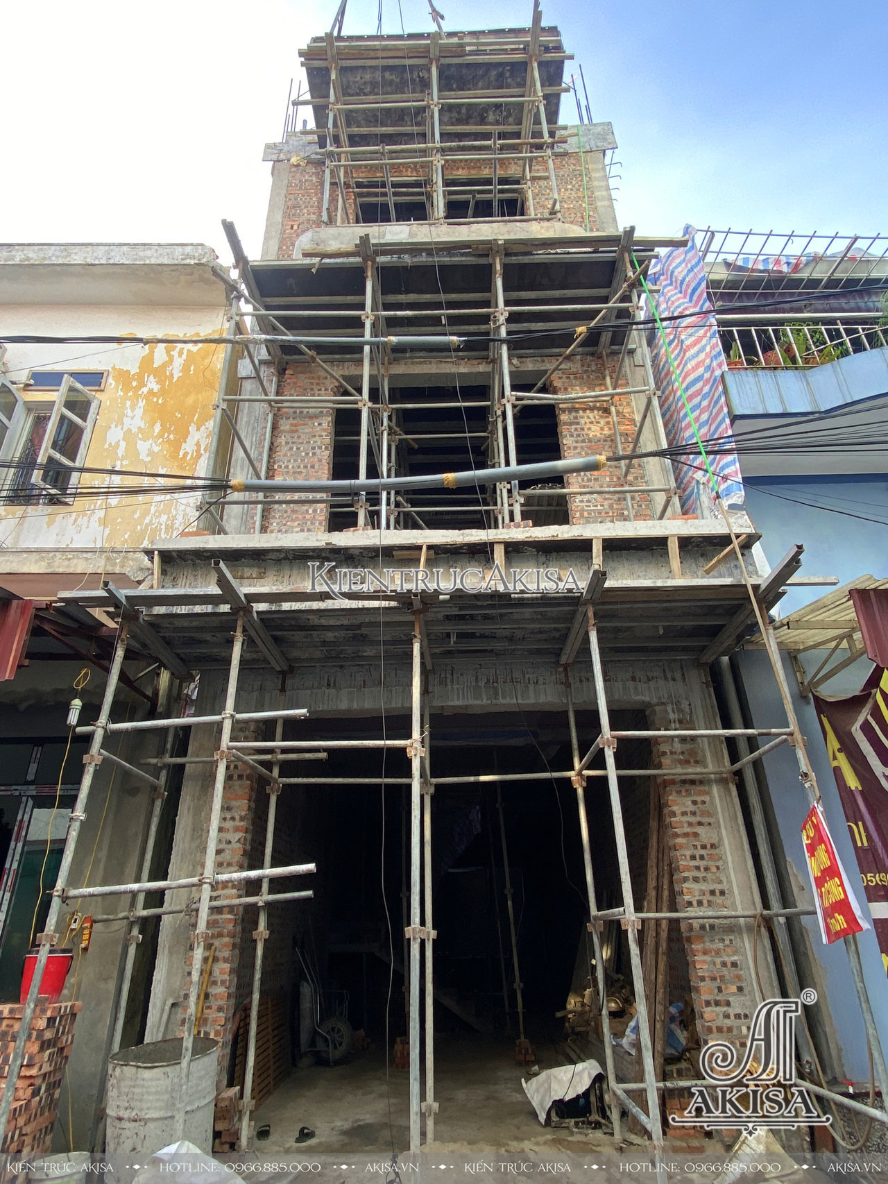 Thi công nhà phố 5 tầng tại Hà Nội (CĐT: bà Tuyết) TC52867-KT